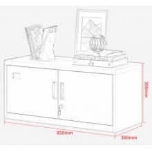 文件柜檔案柜鐵皮辦公資料柜子鋼制儲(chǔ)物柜器材柜（單節(jié)矮柜）