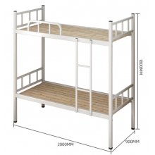鋼制雙層床宿舍上下鋪員工高低鐵床鋪公寓鐵架子床學生雙人床含床板