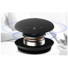 ?？低旽IKVISION全向麥克風(fēng)視頻會議USB免驅(qū)無線藍(lán)牙3米拾音360°收音桌面型揚(yáng)聲器適用10~20㎡