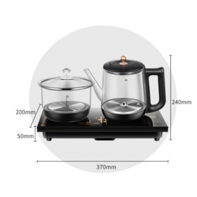 榮事達電熱水壺全自動上水壺套裝茶盤嵌入式茶臺煮茶器恒溫?zé)飨緹畨匾惑wRS-GL08T1