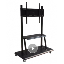 鴻合教學(xué)一體機會議平板55/65/75/85英寸多媒體觸摸智能視頻會議交互式培訓(xùn)互動電子白板觸控 75-86 移動支架