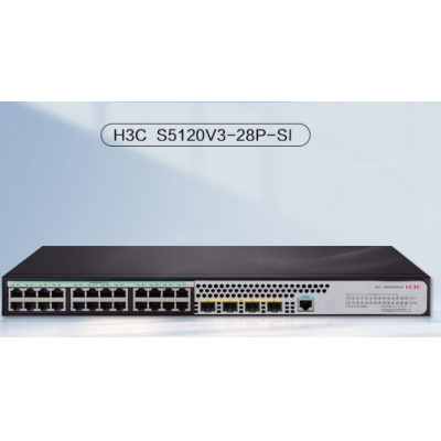華三S5120V3-28P-SI 24口千兆電+4千兆光纖口三層網(wǎng)管企業(yè)級網(wǎng)絡(luò)交換機