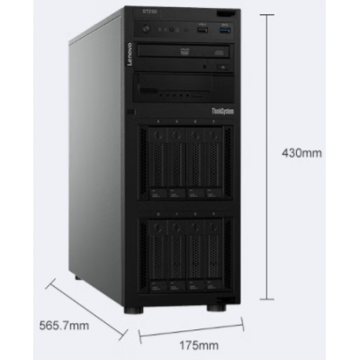 聯(lián)想（Lenovo）ST258\/250塔式服務(wù)器臺式機(jī)辦公電腦主機(jī) ERP財務(wù)軟件國產(chǎn)存儲專用定制 E-2234 4核3.5G 64G ECC/480G+6x10T RAID